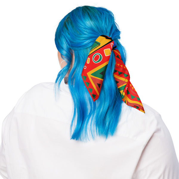 colorful bandana hair