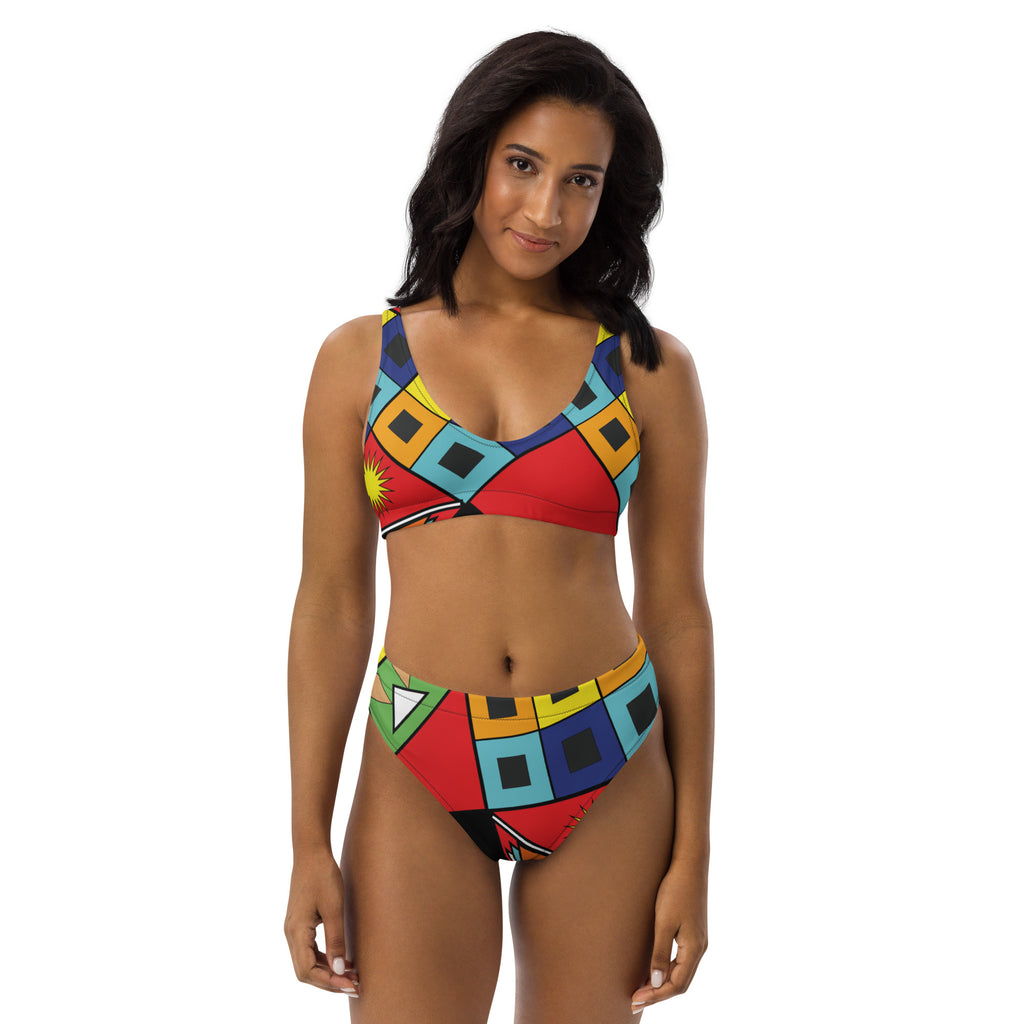 Zulu Recycled high-waisted bikini